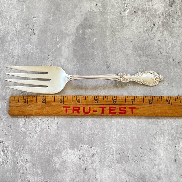 Vtg WM Rogers Mfg Co Grand Elegance Silver Extra Plate Large Serving Fork c1959 - Picture 6 of 6